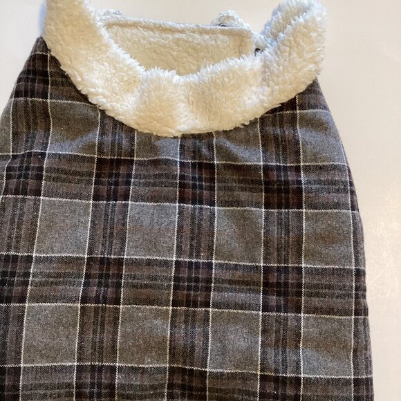 Live Love Bark Dog Coat Pet Jacket Clothing Size L Sherpa White Lining - Picture 2 of 7